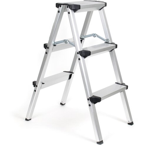 ALU dvostrane sklopive ljestve - 2x3 prečke 73 cm protuklizne Slike