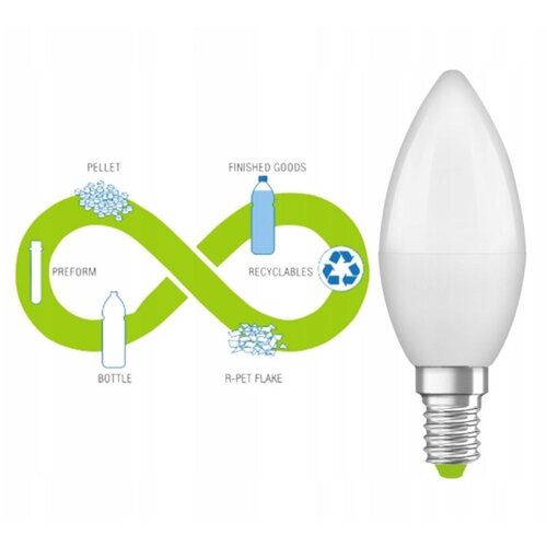 Ledvance led sijalica od reciklirane plastike B40 E14/4,9W/230V 4000K Slike