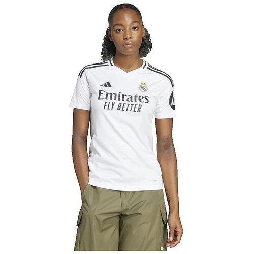 Adidas Majice s kratkimi rokavi Maillot officiel Real Madrid blanc Bela Cene