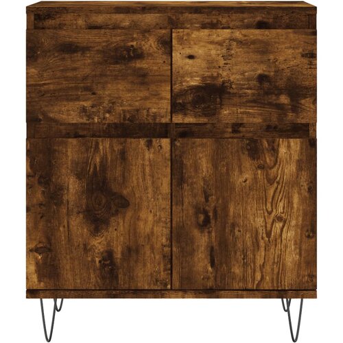  Komoda boja dimljenog hrasta 60 x 35 x 70 cm konstruirano drvo Slike