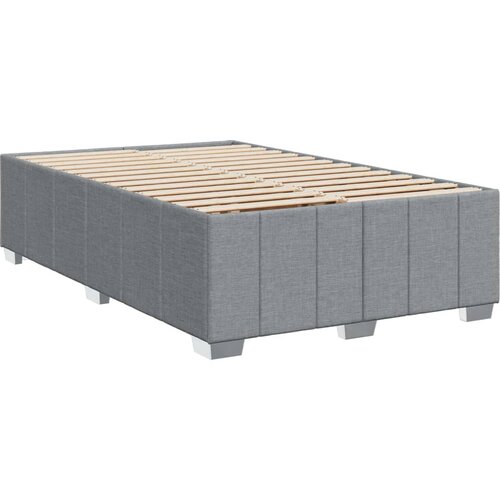  Krevet s oprugama i madracem svjetlosivi 120x190 cm od tkanine Slike
