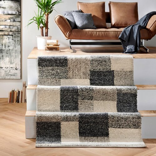 Linea Natura ročno tkana preproga nordic 160/230 cm tkano siva Slike