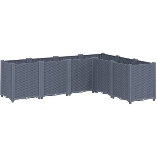 Maison Chic Vrtno cvetlično korito - Cvetlični Lonec sivo 160x120x53 cm PP, (21788616) Slike
