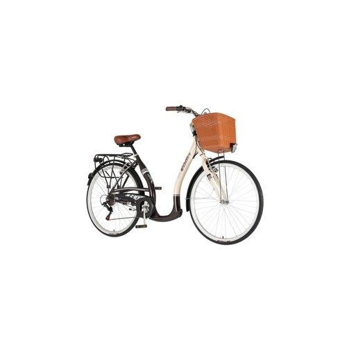 Visitor bicikl city vintage 28" alu 19" v-brake 6 brzina 167-192cm (l/xl) bež braon perla mat uv 1282106 Cene