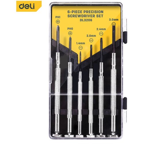 Deli set elektroničarskih odvijača 6kom edl3206 Slike