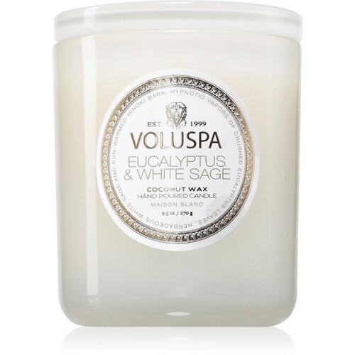 VOLUSPA Maison Blanc Eucalyptus &amp;amp; White Sage mirisna svijeća Classic 270 g Slike