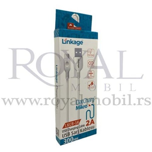  usb kabal linkage LKCB-14 micro 300mm bela 2A Cene