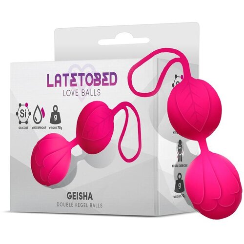 LATETOBED Geisha Double Kegel Balls Fuchsia 70g Slike