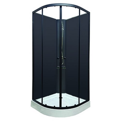 AQUAART tu&amp;scaron; kabina eva black 90x90x205 cm Slike