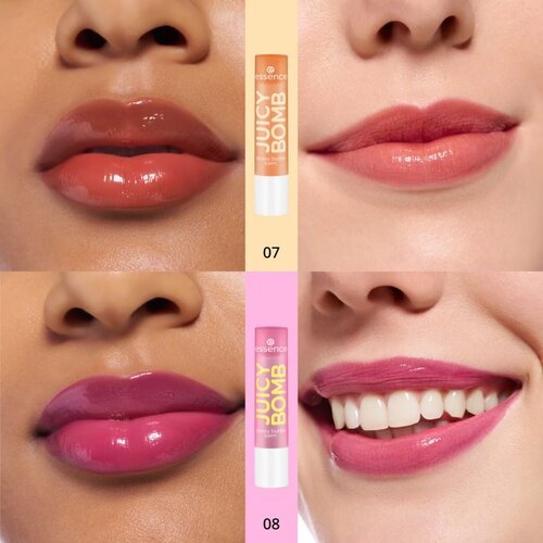Essence Juicy Bomb balzam za ustnice odtenek 08 Cherrything I Want 2 g Slike