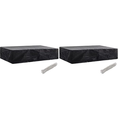 VidaXL Pokrivalo za vrtni ležalnik 2 kosa 8 obročkov 218x77x55 cm Slike