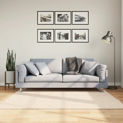 vidaXL Preproga HUARTE kratka vlakna mehka in pralna bež 160x160 cm Cene