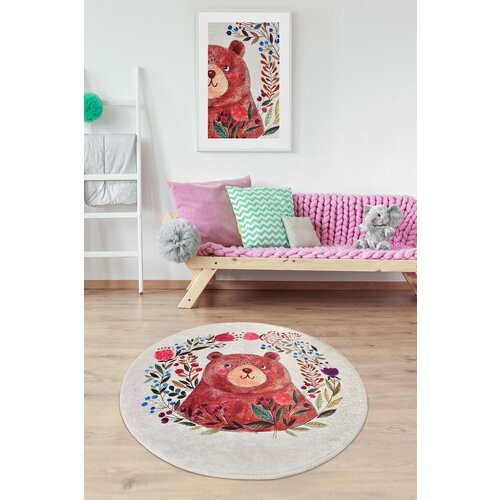 Conceptum Hypnose tepih Bears Garden, Ø140cm, Šareni Cene