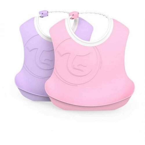 Twistshake 2x podbradnik 4+m Pastel Pink Purple Cijene