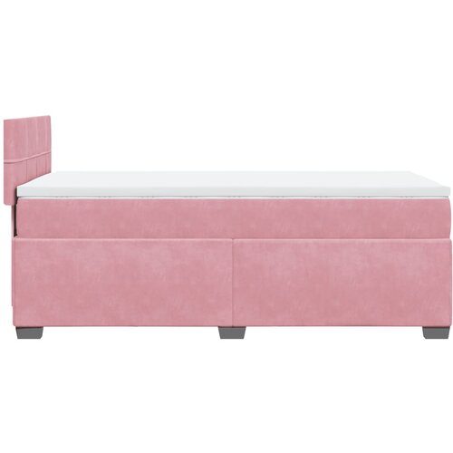 Box spring krevet s madracem ružičasti 80 x 200 cm bar&amp;scaron;unasti Slike