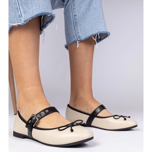 D/CEO marka niezdefiniowana Beige women's ballet flats with bow Mansy Cijene