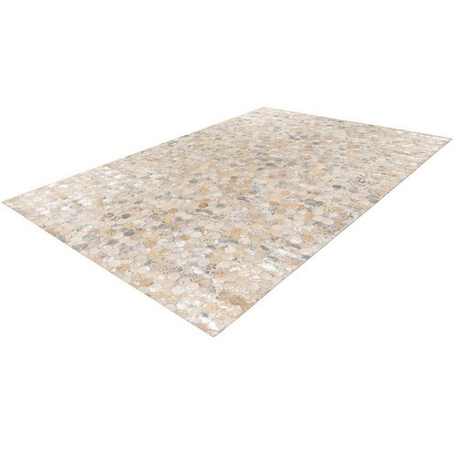 Kayoom USNJENA PREPROGA 160/230 cm srebrne barve Slike