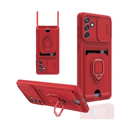  futrola zuma protect sa pertlom za xiaomi redmi note 12 pro crvena Slike