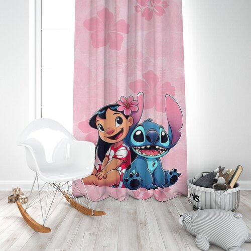  Dečiji draper Stitch roze (Jedno krilo) - 140x250cm, D-070 Cene