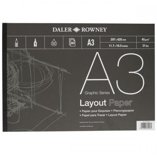 Daler Rowny Skicirka Layout 45g A3 80 listna, (22005499) Slike