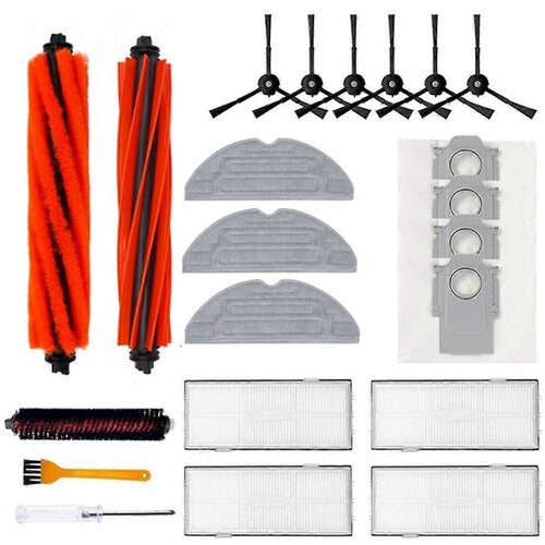 INORCO 22Pcs Komplet dodatkov za robotski sesalnik za S8 Pro Ultra Dvojna glavna krtača Stranska krtača Filter Mop Vrečka za prah, (22021020) Slike