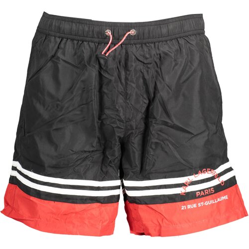 KARL LAGERFELD BEACHWEAR SWIMSUIT BLACK MEN'S BOTTOM Cene