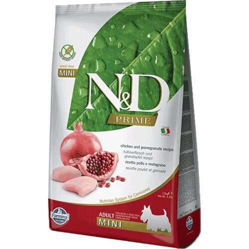 N&d Prime Hrana za pse Mini Adult, Piletina i Nar - 2.5 kg Cene