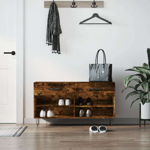  Klupa za cipele boja hrasta 102 x 35 x 55 cm konstruirano drvo Slike