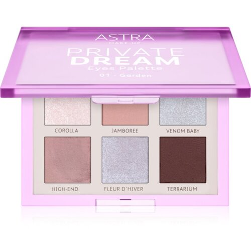 Astra Make-up Private Dream Palette paleta sjenila za oči nijansa 01 - Garden 1 kom Slike