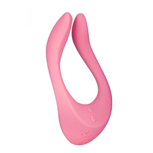 Satisfyer Vibrator za parove Endless Joy, Silikonski, Roze Slike