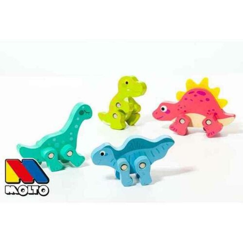  Molto: Nature Moj prvi dinozaver lesena figurica 4-delni paket Slike