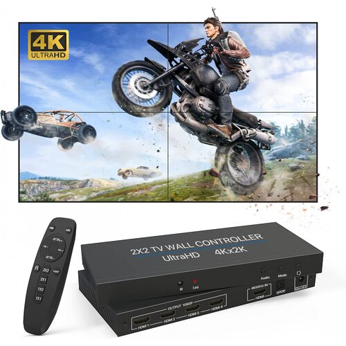  HDMI Video Wall Controler Display 2x2 VW-2 Cene