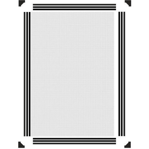  Magnetski prozorski zaslon protiv insekata antracit 80x120 cm Slike