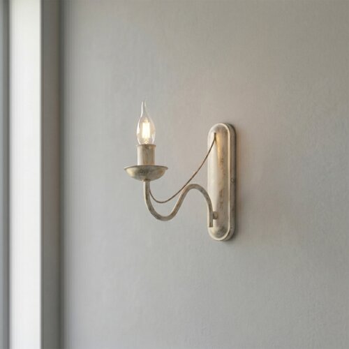  Zidna lampa ANTON 1xE14/60W/230V bela patina Slike
