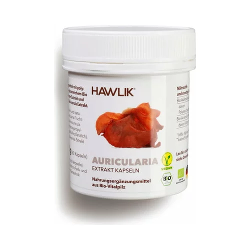 Hawlik Auricularia Extrakt kapsule, Bio - 60 kaps.
