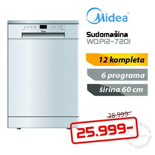 Midea WQP12-7201 mašina za pranje sudova Slike
