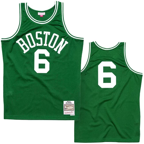 Mitchell And Ness Bill Russell 6 Boston Celtics 1962-63 Swingman Road dres
