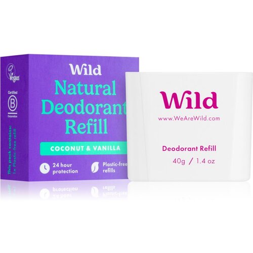 WILD Coconut &amp;amp; Vanilla čvrsti dezodorans zamjensko punjenje 40 g Slike