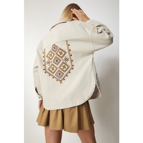 Happiness İstanbul Jacket - Beige - Regular fit Cene