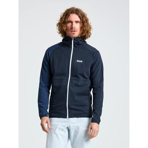 Slam Flis Graphic Fz Hoodie Modra Slike