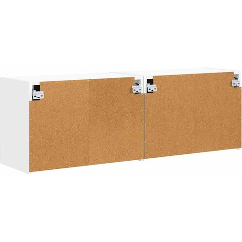  zidni ormar 2 pcs Bijelo 59,5 x 31 x 40 cm Konstruirano drvo Slike