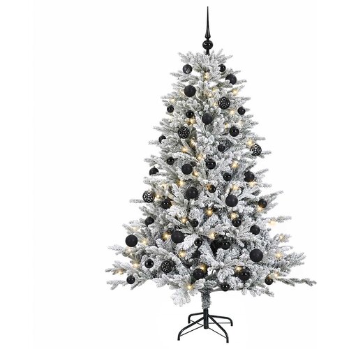  Umjetno božićno drvce s kuglicom 120 cm 150 LED lampica Slike
