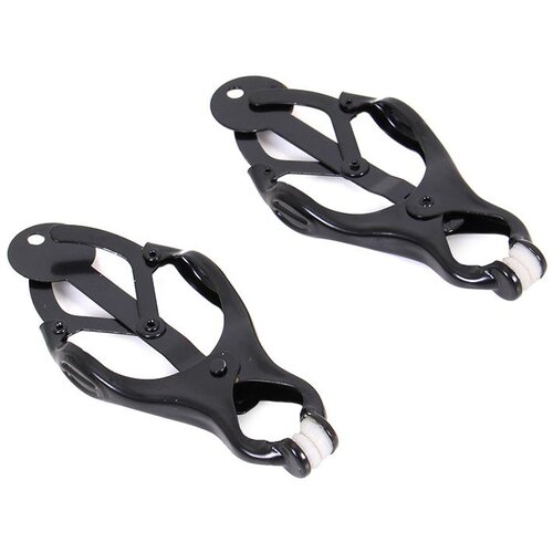 Kiotos Clover Nipple Clamps Black Slike