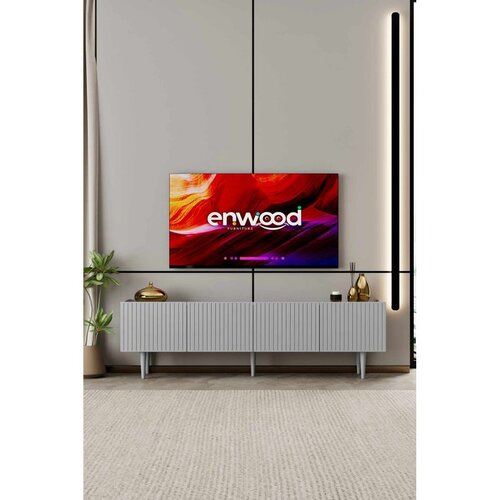 Hanah home TV komoda Capella 180, 180 cm, svetlosiva Cene
