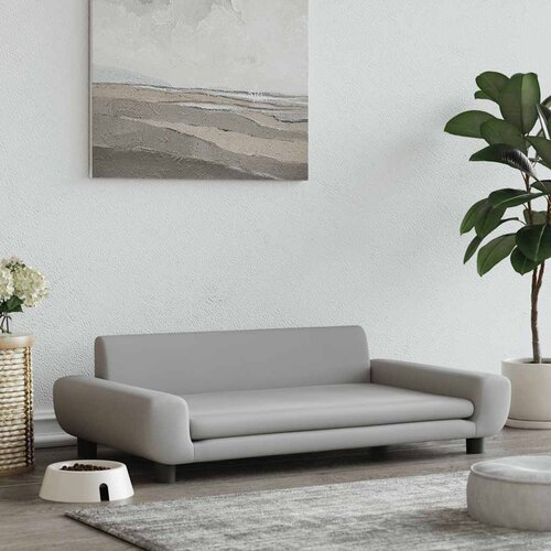 Krevet za pse svjetlosivi 100 x 54 x 33 cm bar&scaron;unasti Cene