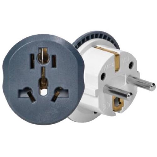 MIT.EL Travel adapter 168 Svetski (UK, SAD, AUS) na Evropski 13A Slike