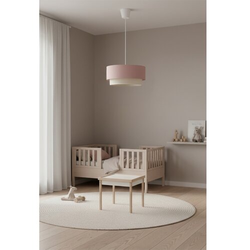  Brilagi - LED luster na kablu BOHO BOBO 1xE27/10W/230V, prečnik 40 cm, ružičasta/krem Slike