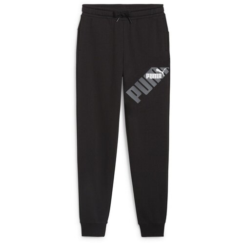 Puma POWER GRAPHIC SWEATPANTS TR CL B Crna Slike