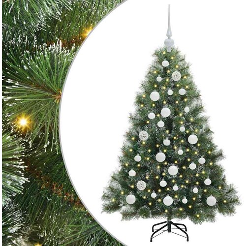 VidaXL Umjetno božićno drvce s stalakom Zelena 120 cm PE i PVC Slike