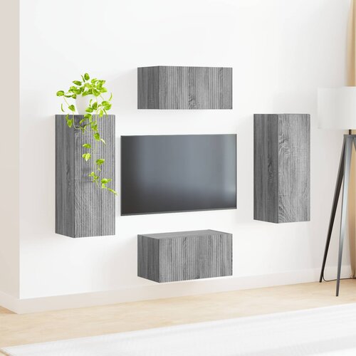  Set TV komoda 2 kom. Siva Sonoma Slike